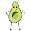 Aguacate Kawaii Animados 8