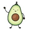Aguacate Kawaii Animados 10