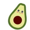 Aguacate Kawaii Animados 5