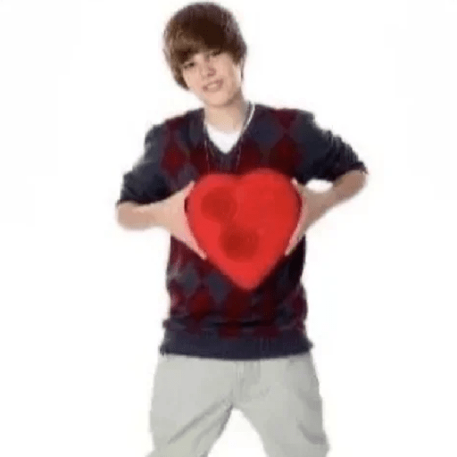 Caixa de coração do Bieber