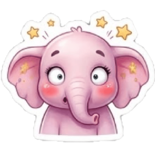 Cute Pink Elephant💓✨ 5