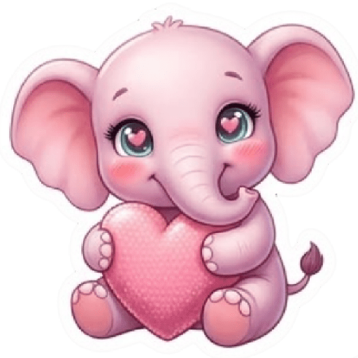 Cute Pink Elephant💓✨ 2
