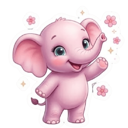 Cute Pink Elephant💓✨ 1