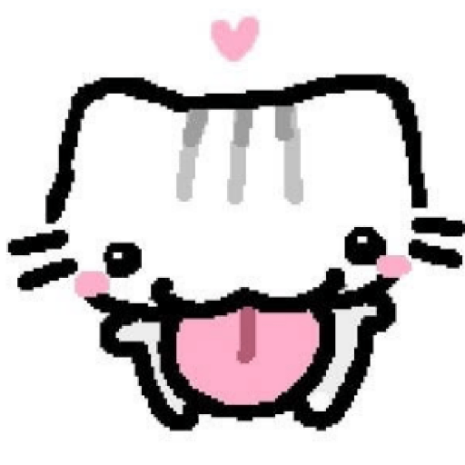 Gato feliz de língua de fora
