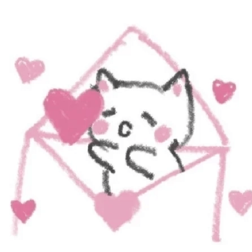 Gatinho na carta de amor