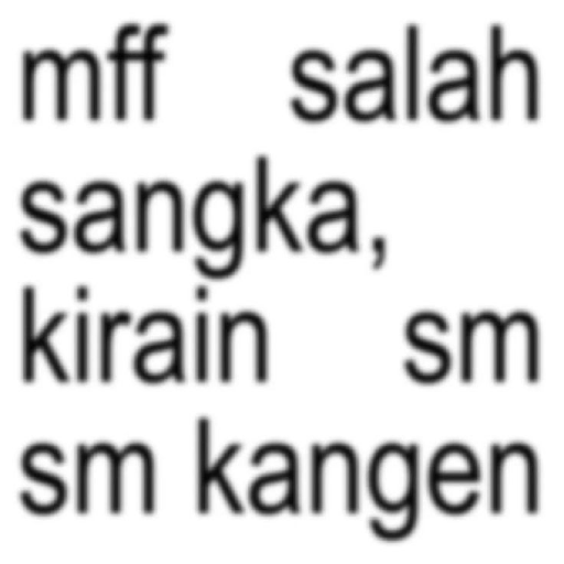 Anomali text kangen 6