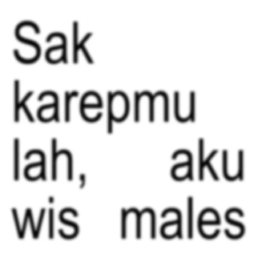 Kata-kata anomali jawa 18