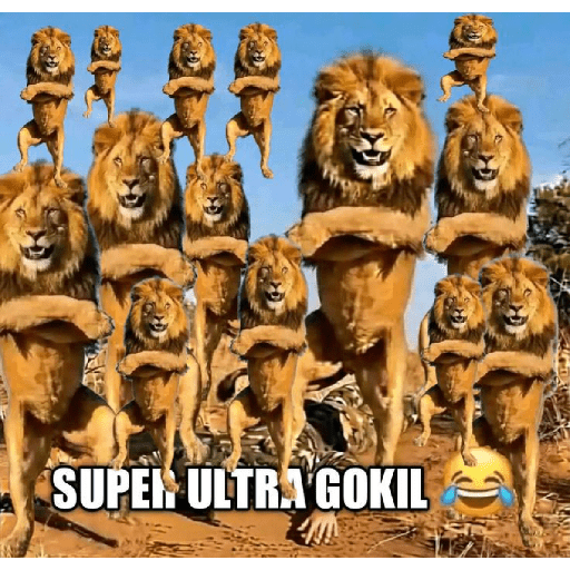Meme singa gokil 6