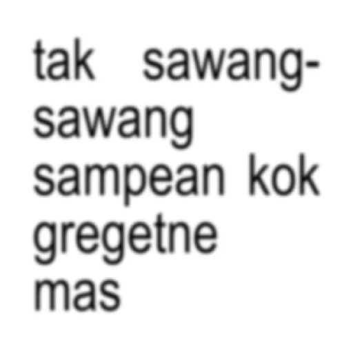 Kata-kata anomali jawa 15