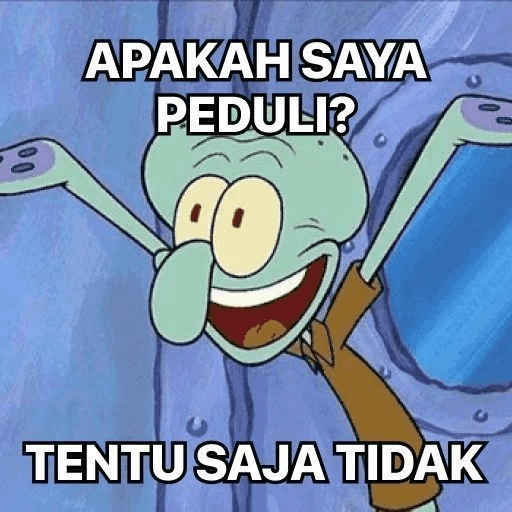 Stiker meme anomali lucu 1