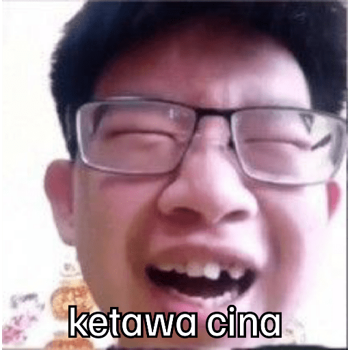 Stiker meme cina 4