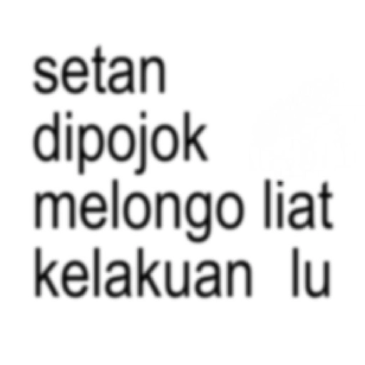 Kata kata (stiker anomali) 8