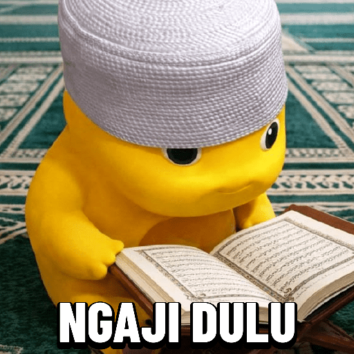 Dino kuning meme puasa ramadan  1