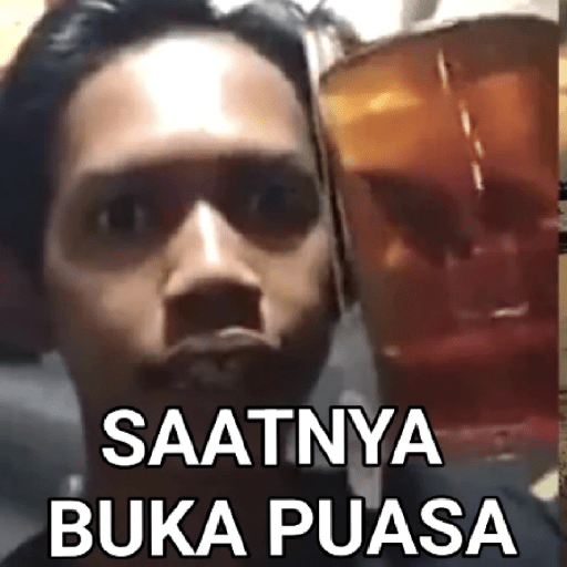 Stiker meme puasa 10