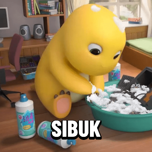 Dino kuning meme puasa ramadan  9