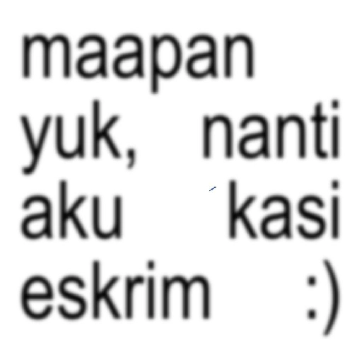 Kata kata (stiker anomali) 4