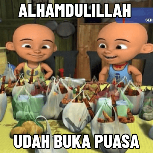 Stiker meme puasa 8