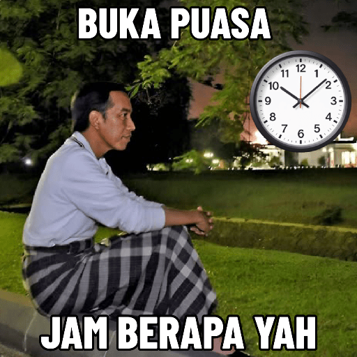 Stiker meme puasa 3