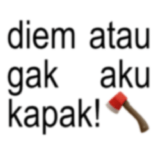 Stiker anomali kapak 🪓 8
