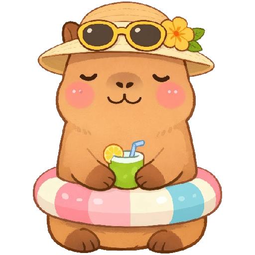 Vacaciones Mood Capybara2🏖️😎 2