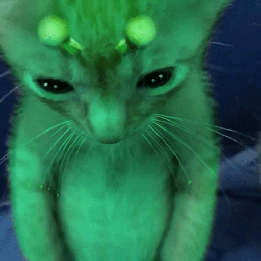 GREEN ALIEN CAT 11