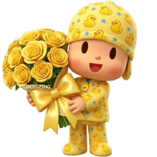 💛🌻 Pocoyó Flores Amarillas🌻💛 1
