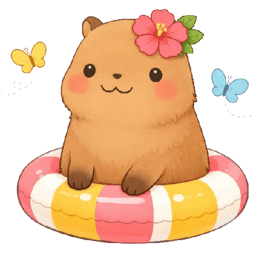 Vacaciones Mood Capybara2🏖️😎 11
