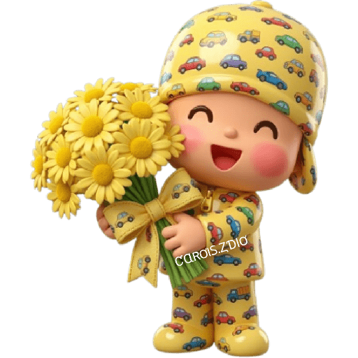 💛🌻 Pocoyó Flores Amarillas🌻💛 6