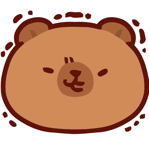 Capibara Emojis 2 🪵🦫🍂 5