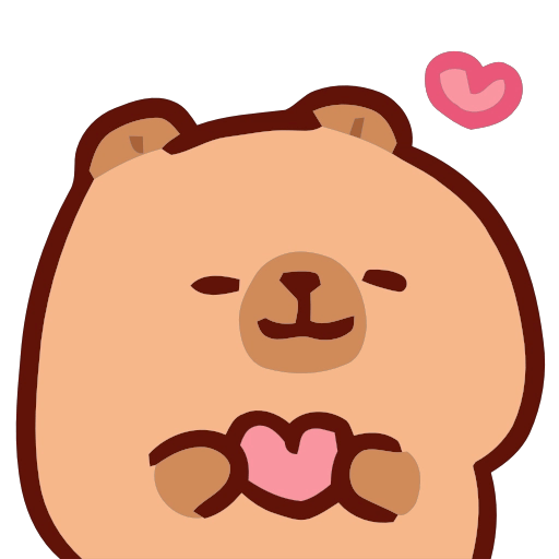 Capibara Emojis 2 🪵🦫🍂 4