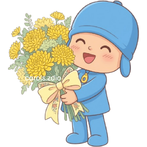 Flores Amarillas Pocoyó Cute🩵 2