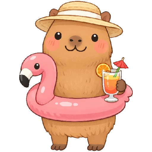 Vacaciones Mood Capybara2🏖️😎 5