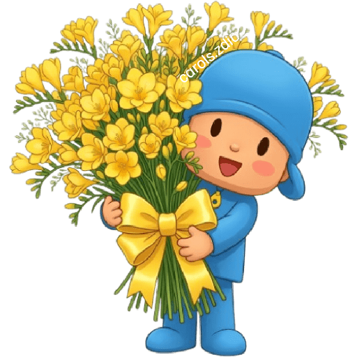 Flores Amarillas Pocoyó Cute🩵 9