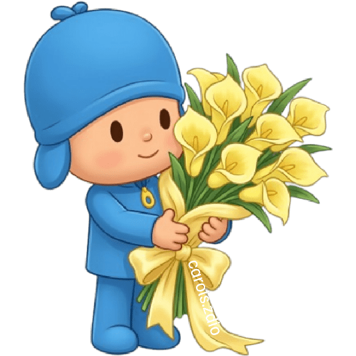 Flores Amarillas Pocoyó Cute🩵 13