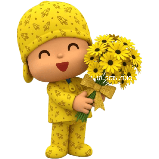 💛🌻 Pocoyó Flores Amarillas🌻💛 5