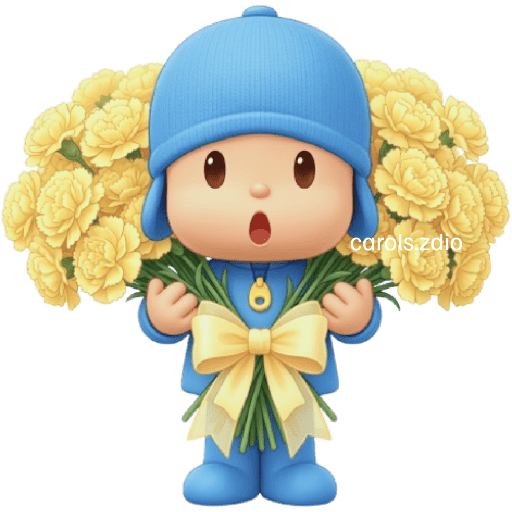 Flores Amarillas Pocoyó Cute🩵 10