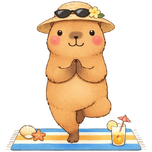Vacaciones Mood Capybara2🏖️😎 3