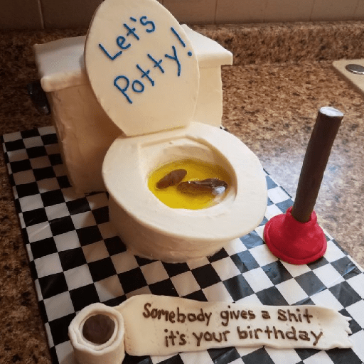Poop cake birthday 14