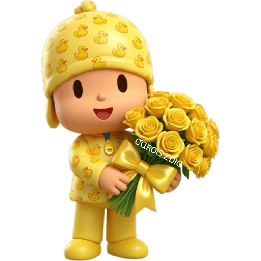 💛🌻 Pocoyó Flores Amarillas🌻💛 9