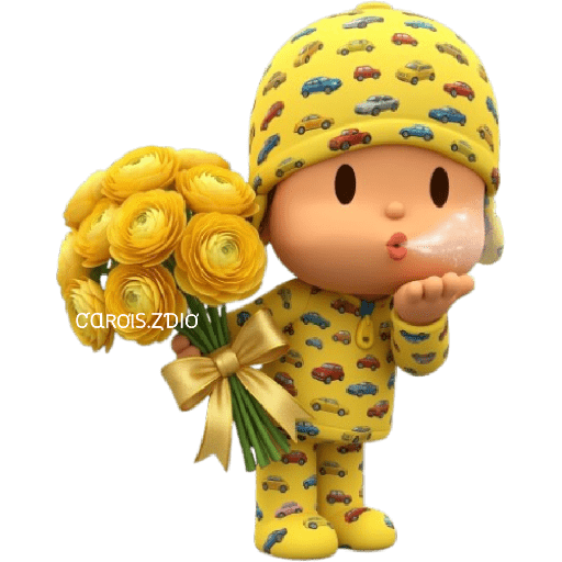 💛🌻 Pocoyó Flores Amarillas🌻💛 2