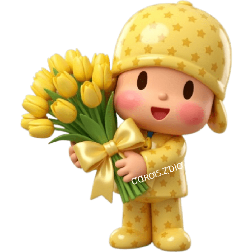 💛🌻 Pocoyó Flores Amarillas🌻💛 10