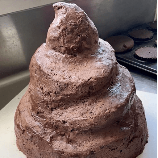 Poop cake birthday 6