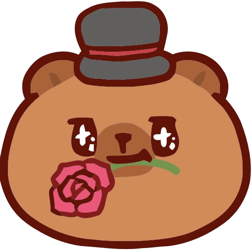 Capibara Emojis 2 🪵🦫🍂 2