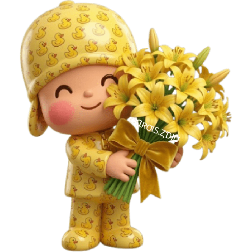 💛🌻 Pocoyó Flores Amarillas🌻💛 11