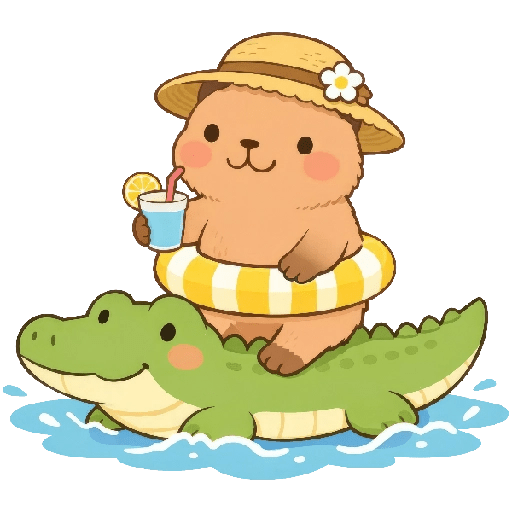 Vacaciones Mood Capybara2🏖️😎 12