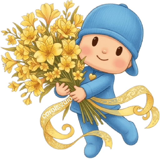 Flores Amarillas Pocoyó Cute🩵 4