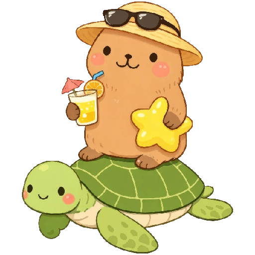 Vacaciones Mood Capybara2🏖️😎 8