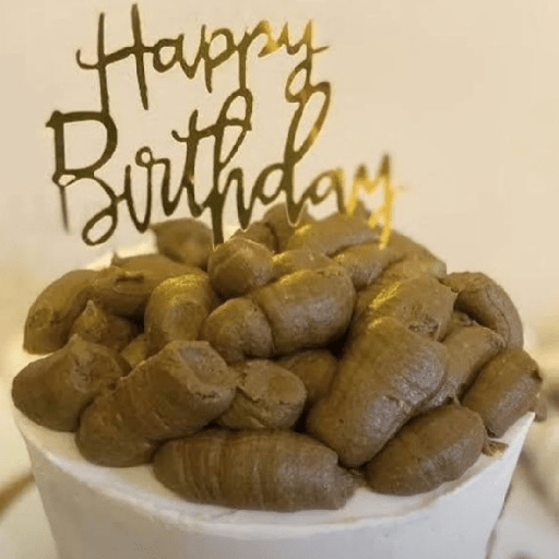 Poop cake birthday 2