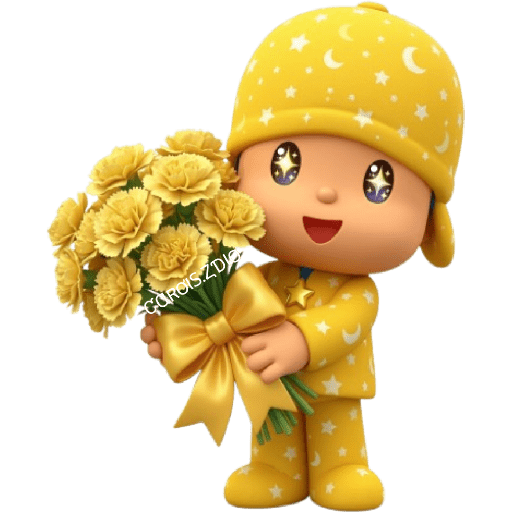 💛🌻 Pocoyó Flores Amarillas🌻💛 13