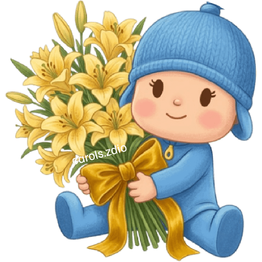 Flores Amarillas Pocoyó Cute🩵 6